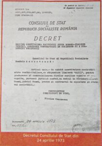 Decretul Consiliului de Stat din 24 aprilie 1973